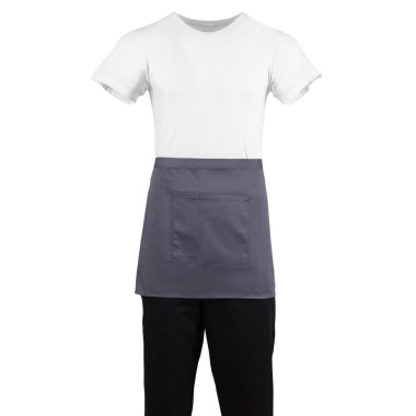 Tablier serveur court Whites gris anthracite - WHITES CHEFS CLOTHING