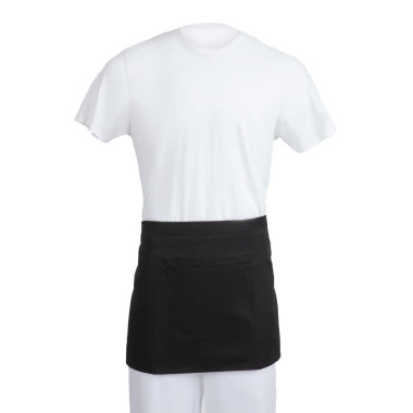 Tablier serveur court Whites noir - WHITES CHEFS CLOTHING