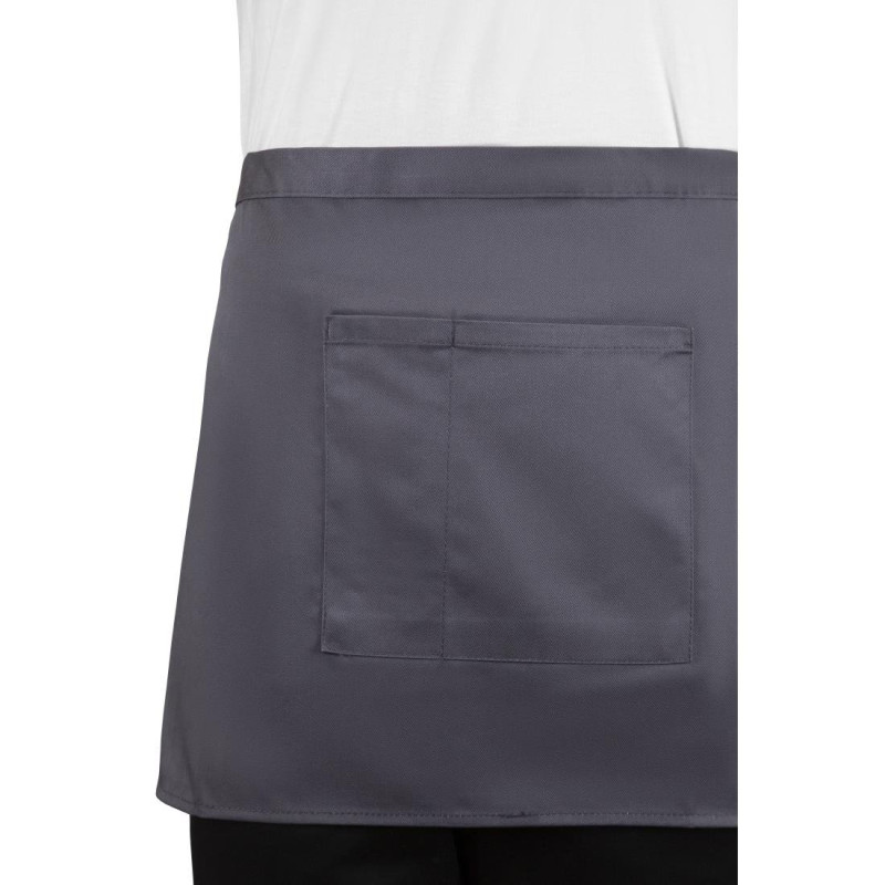 Tablier serveur court Whites gris anthracite - WHITES CHEFS CLOTHING