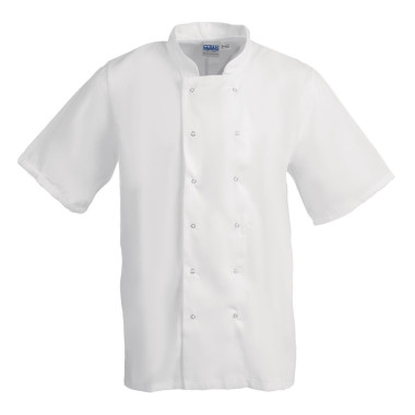 Veste de cuisine Whites Boston manches courtes blanche S - WHITES CHEFS CLOTHING