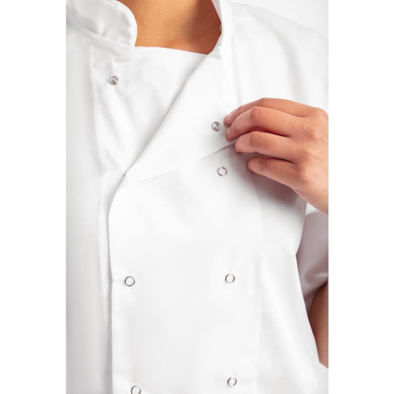 Veste de cuisine Whites Boston manches courtes blanche S - WHITES CHEFS CLOTHING