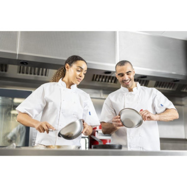 Veste de cuisine Whites Vegas mixte manches courtes blanche XS - WHITES CHEFS CLOTHING