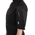 Veste de cuisine mixte Whites Vegas manches courtes noire XL - WHITES CHEFS CLOTHING