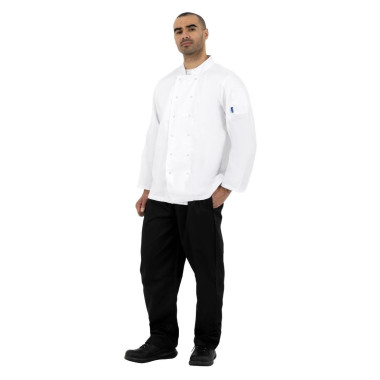 Veste de cuisine mixte Whites Vegas manches longues blanche L - WHITES CHEFS CLOTHING
