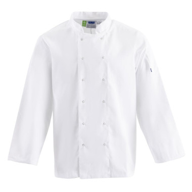 Veste de cuisine mixte Whites Vegas manches longues blanche S - WHITES CHEFS CLOTHING