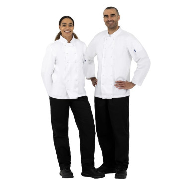 Veste de cuisine mixte Whites Vegas manches longues blanche XS - WHITES CHEFS CLOTHING