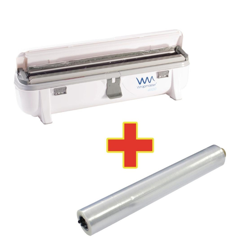 Distributeur 4500 et 3 x 300m de film alimentaire - 520 x 150 x 145 mm - WRAPMASTER