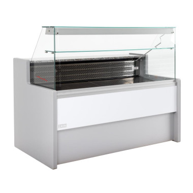 Comptoir de service réfrigéré gris Tibet 1500mm - 1500 x 790 x 1215 mm - ZOIN