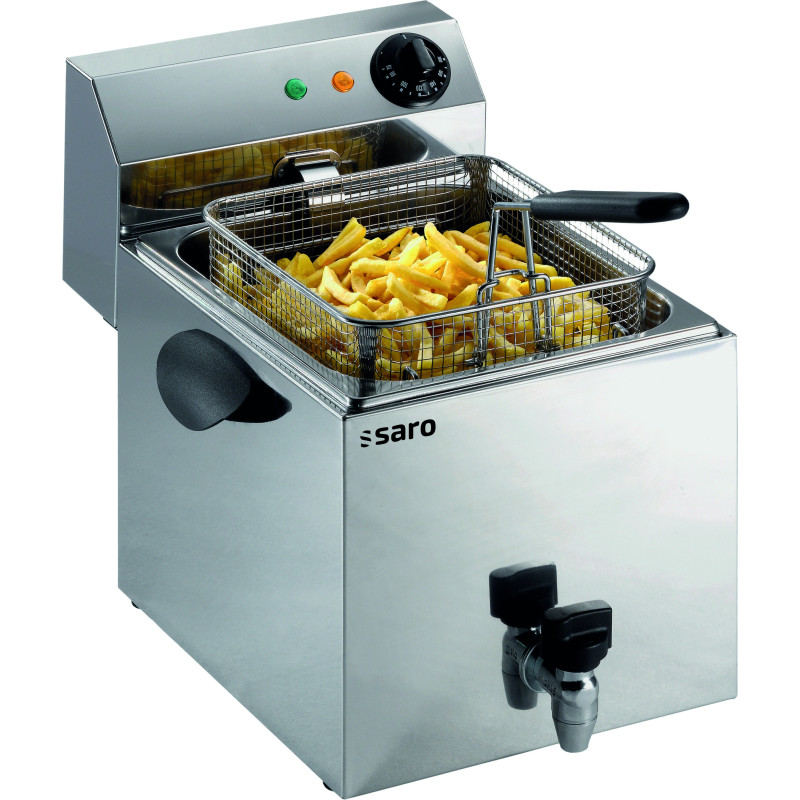 Friteuse électrique - 8L - 0/180°C - Cuve amovible - Robinet vidange - 3,25 kW - Saro  au meilleur prix sur Restock CHR