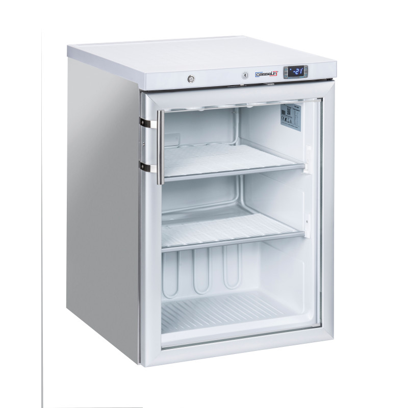 Mini armoire réfrigérée négative vitrée 200 L inox - Casselin