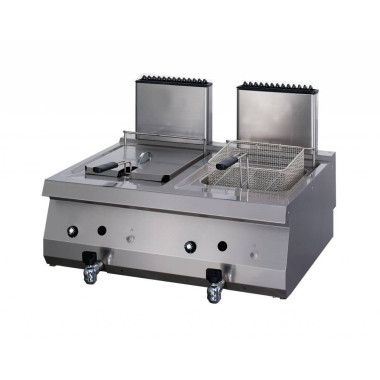 Friteuse Professionnelle - 2 x 12L - Double Unité - Gaz - Maxima  au meilleur prix sur Restock CHR