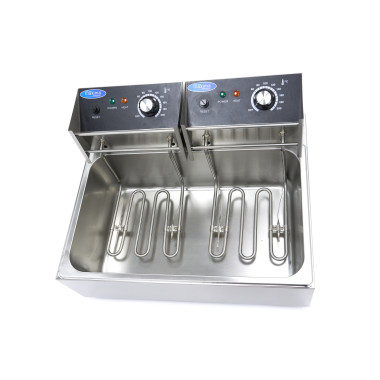 Friteuse à beignets -Électrique - 15 litres - 2 éléments chauffants - Zone froide - Maxima  au meilleur prix sur Restock CHR
