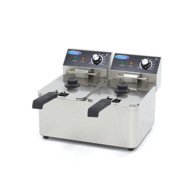 Friteuse - 2 x 4L - 2 paniers - 1,5kg de frites - Maxima  au meilleur prix sur Restock CHR