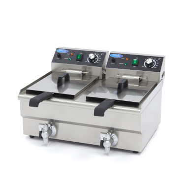 Friteuse - 2 x 10L - 2 Paniers - avec Robinet de Vidange - Maxima  au meilleur prix sur Restock CHR
