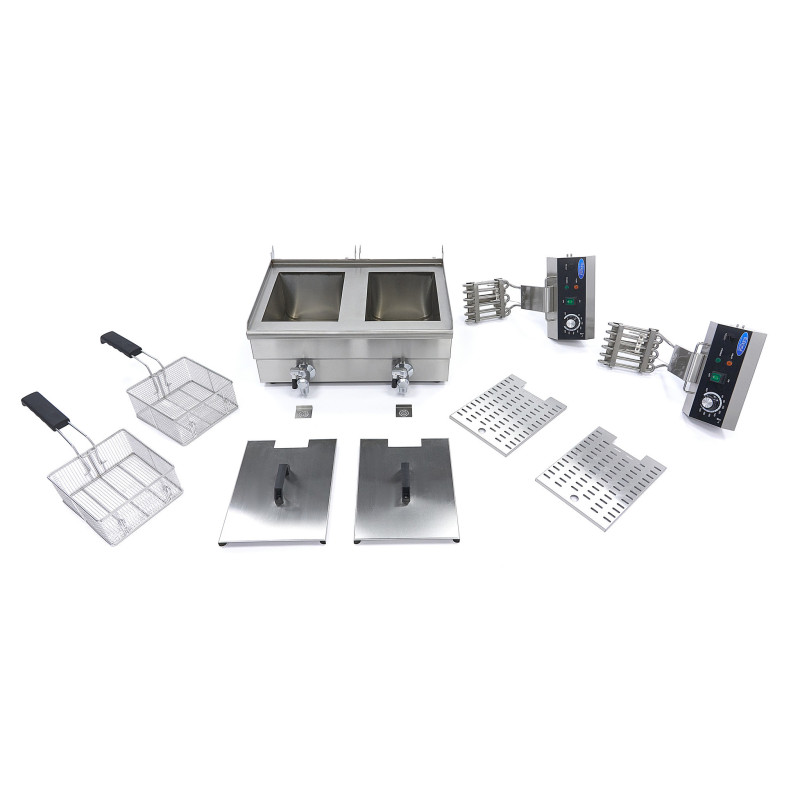Friteuse - 2 x 10L - 2 Paniers - avec Robinet de Vidange - Maxima  au meilleur prix sur Restock CHR