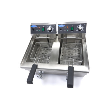 Friteuse - 2 x 10L - 2 Paniers - avec Robinet de Vidange - Maxima  au meilleur prix sur Restock CHR