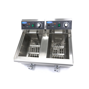Friteuse - 2 x 10L - 2 Paniers - avec Robinet de Vidange - Maxima  au meilleur prix sur Restock CHR