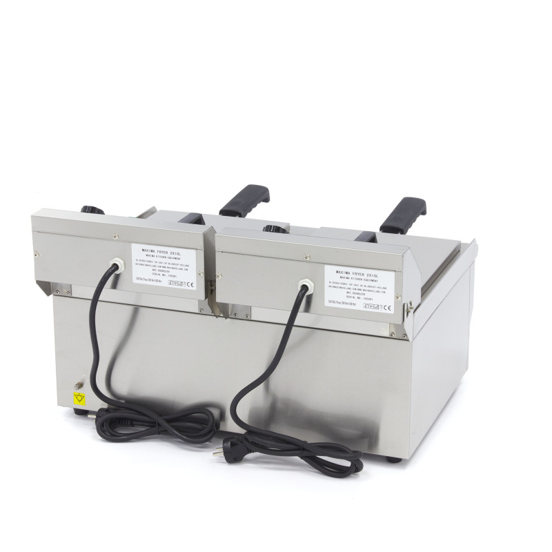 Friteuse - 2 x 10L - 2 Paniers - avec Robinet de Vidange - Maxima  au meilleur prix sur Restock CHR