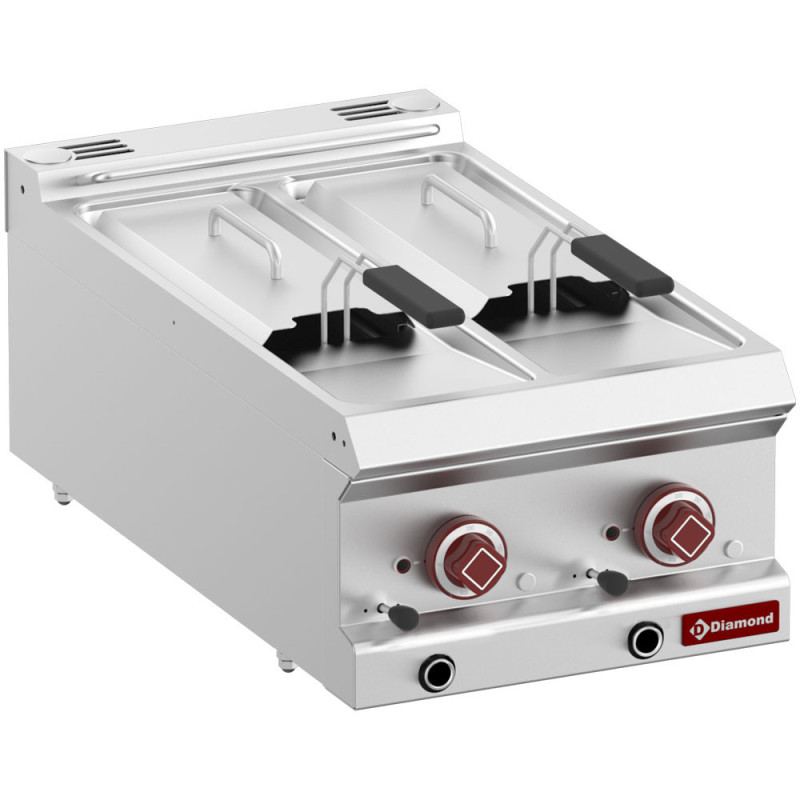Friteuse électrique 2 cuves 7 litres - Diamond  au meilleur prix sur Restock CHR