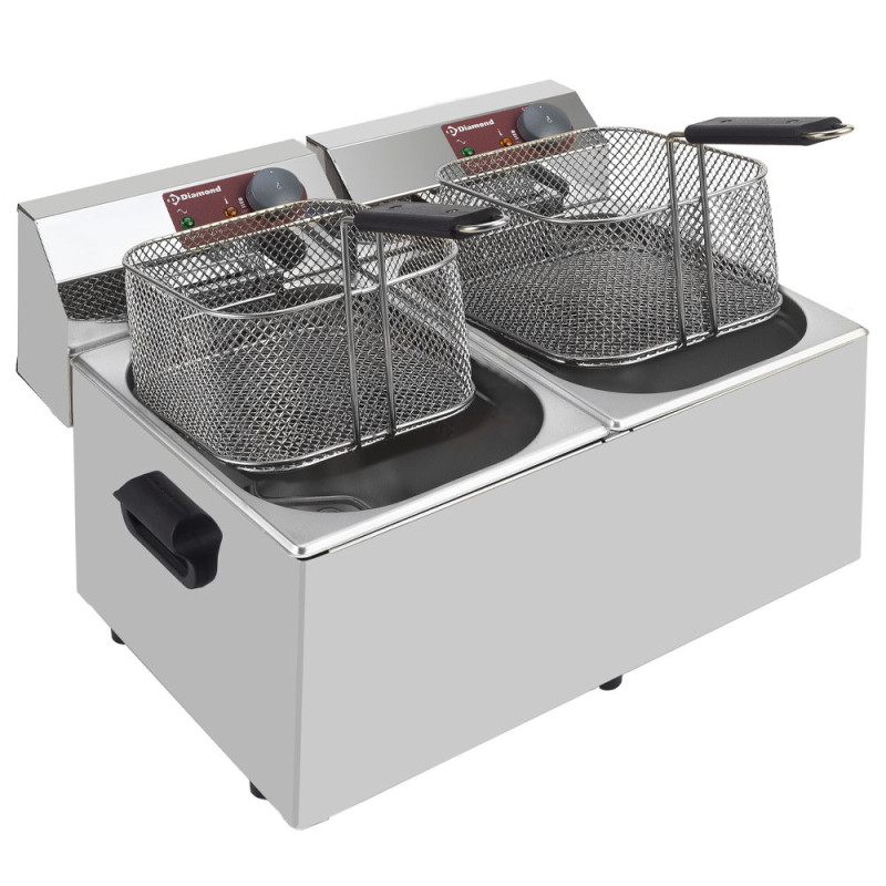 Friteuse de table électrique 2x7 litres - Diamond  au meilleur prix sur Restock CHR