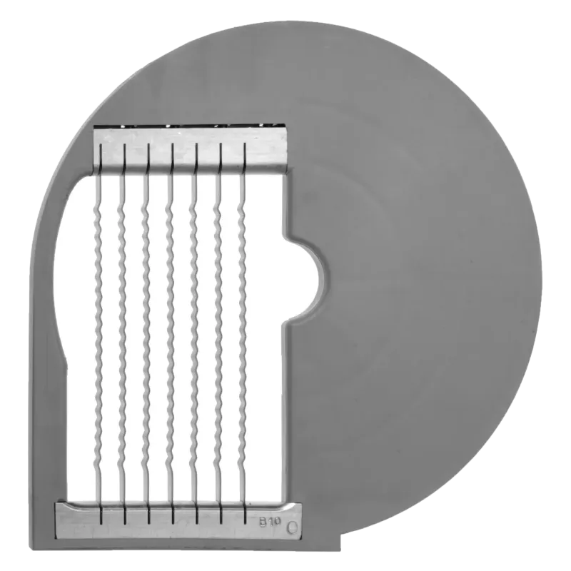 Disque ondulé pour frites 10x10 pour PSR 800 avec tête standard - DISK BG10o AK - RM Gastro