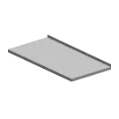 Dessus pour SCH/SM 2D avec rebord - SCH/SM 2 DL - RM Gastro