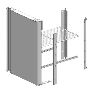 Porte + rails pour grille pour SCH/SM GN 1/1 - D - RM Gastro