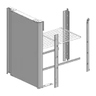 Porte + rails pour grille pour SCH/SM GN 1/1 - D - RM Gastro