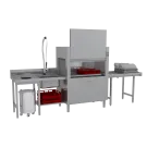 Lave - vaisselle tunnel 160 paniers/heure pour eau chaude, sortie droite - CT 160 ABT RX - RM Gastro