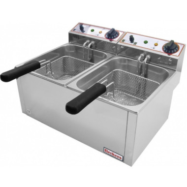 Friteuse Électrique - Double - 66L - 3000W3000W - Comptoir - Beckers  au meilleur prix sur Restock CHR