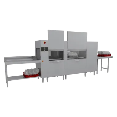 Lave - vaisselle tunnel 270 paniers/heure pour eau froide, sortie droite - A 270 W ABT RX - RM Gastro