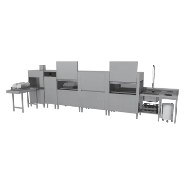 Lave - vaisselle tunnel 300, eau froide , sortie gauche, module d'angle de séchage - XT 300 litres XTRS - RM Gastro