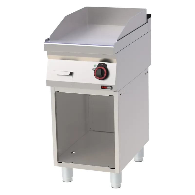Plaque de cuisson 40x51 électrique lisse avec soubassement 400 V - FTH 70/40 E - Redfox