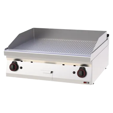 Plaque de cuisson 80x51 à gaz nervurée sans soubassement - FTR 70/08 G - Redfox