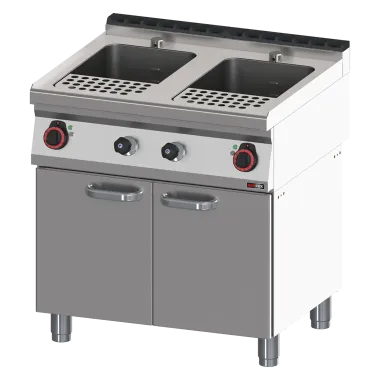 Cuiseur à pâtes électrique 23 + 23 litres avec soubassement 400 V - VT 70/80 E - Redfox