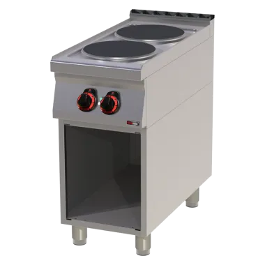 Fourneau électrique 2x feu avec soubassement - SP 90/40 E - Redfox