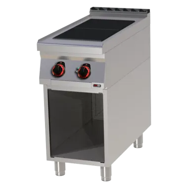 Fourneau électrique 2x feu avec soubassement 400 V - SPL 90/40 E - Redfox