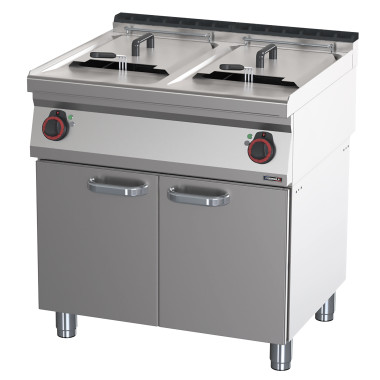 Friteuse électrique avec soubassement - 2x17L - 27000W - Casselin  au meilleur prix sur Restock CHR
