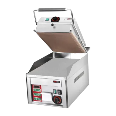 Plaque de cuisson électrique lisse chrome durable avec plaque de contact - FTHC 30 ED + KD 30 T - Redfox