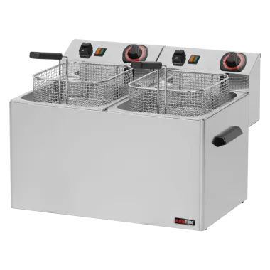 Friteuse électrique double 0,75 kW/l, 8+8 litres TOP 400 V - FE 77 T - Redfox