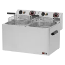 Friteuse électrique double 0,75 kW/l, 8+8 litres TOP 400 V - FE 77 T - Redfox