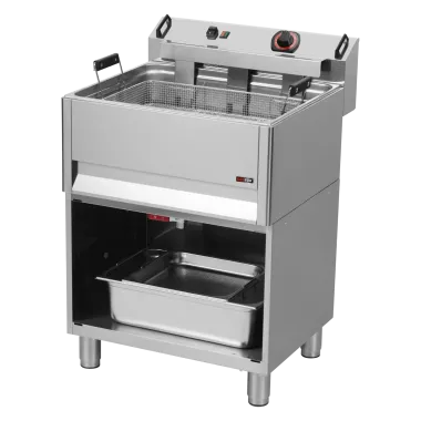 Friteuse électrique 0,5 kW/l, 30 litres TOP avec robinet de vidange 400 V - FE 60 T/P - Redfox