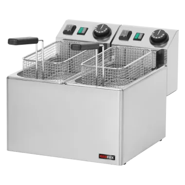 Friteuse électrique double 0,42 kW/l, 5+5 litres TOP 230 V - FE 44 E - Redfox