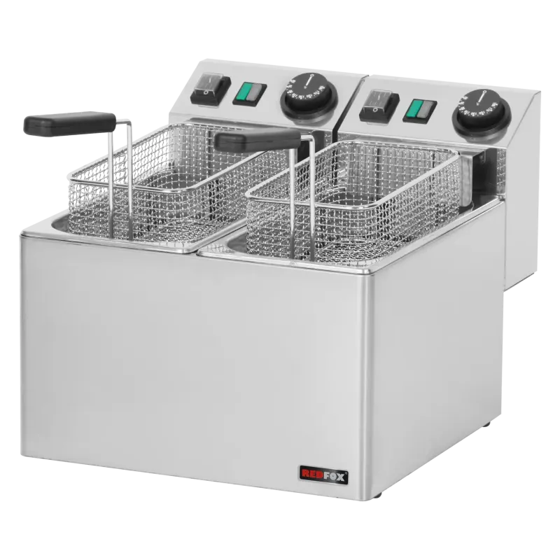 Friteuse électrique double 0,42 kW/l, 5+5 litres TOP 230 V - FE 44 E - Redfox