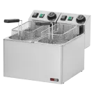 Friteuse électrique double 0,42 kW/l, 5+5 litres TOP 230 V - FE 44 E - Redfox