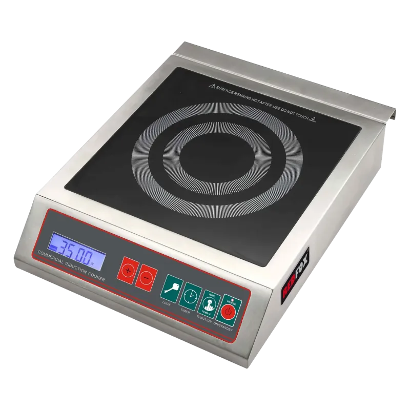 Fourneau électrique de table à induction 12 niveaux de performance digi. panneau de commande 230 V - RIB 3536 ET - Redfox