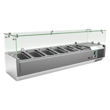 Vitrine refrigerée de comptoir 6 x GN 1/4 - MCH 4140 - Redfox