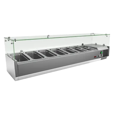 Vitrine refrigerée de comptoir 7x GN 1/3 - MCH 3160 - Redfox