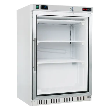 Armoire réfrigerée froid négatif 130 litres porte verre 3x grille, blanche - HF 200/G - Redfox