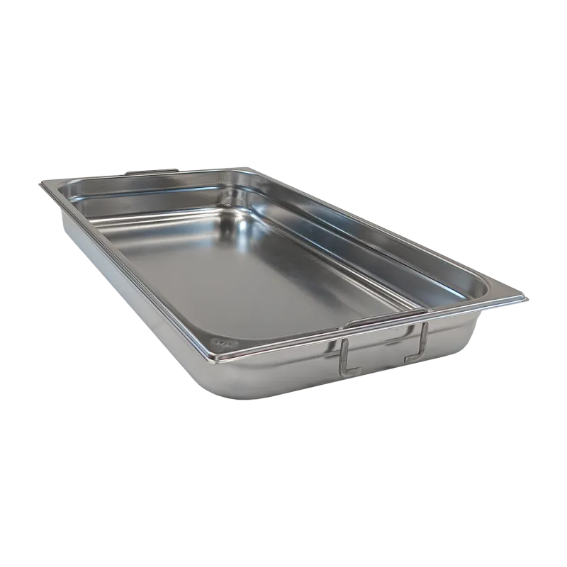 Bac gastronorme GN 1/1 - 65 poignées escamontables en inox - GN 1/1 - 65 U - Redfox